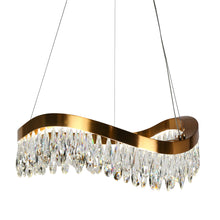 Broderick 1-Light 25" Glam Brass Empire LED Chandeliers