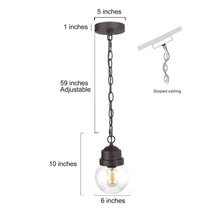 Darcy 10"H 1-Light Outdoor Hanging Lantern 126.65