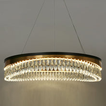 Delphinium 1-Light 31.5" Glam Brass Drum LED Chandelier
