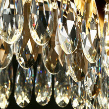 Delphinium 1-Light 31.5" Glam Brass Drum LED Chandelier
