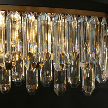 Zephyrine 10-Light 47" Glam Black and Brass Kitchen Island Light