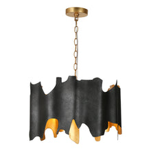 Dracaena 4-Light Modern Black&Gold Chandelier