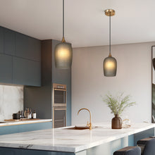 Apphia 1-Light 6" Modern Brass Pendant Light