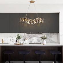 Incandescencia 4-Light 39" Glam Brass Rectangle Chandelier