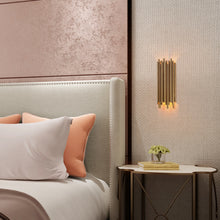 Labysperia 2-Light Modern Brass Tube Wall Sconce