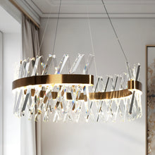 Tadonipkeseismo 2-Light 23" Glam Brass Drum LED Chandelier