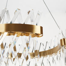 Tadonipkeseismo 2-Light 23" Glam Brass Drum LED Chandelier