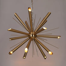 Dgllnch 15-Light 26" Modern Brass Sputnik LED Chandelier