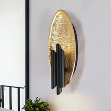 Amphotical Modern Black and Gold LED Wall Sconce