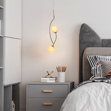 Cenlindes 2-Light 6.5" Modern Brass LED Chandelier