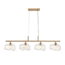 Ranunculus 4-Light 44.5" Modern Brass Linear Kitchen Island Light