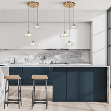 Ranunculus 3-Light 18" Modern Cluster Textured Glass Chandelier