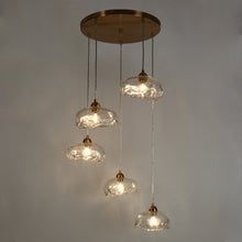 Ranunculus 5-Light 22" Modern Brass Cluster Chandelier