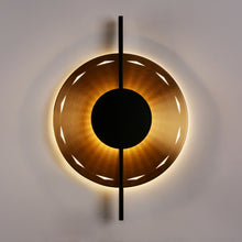 Callitropsis 1-Light Glam Black and Brass LED Wall Sconce