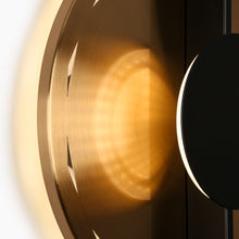 Callitropsis 1-Light Glam Black and Brass LED Wall Sconce