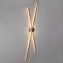 Huia 4-Light Modern Brass Tube LED Wall Sconce