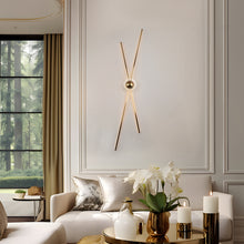 Huia 4-Light Modern Brass Tube LED Wall Sconce
