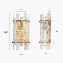 Chanmoliria 1-Light Glam Brass Wall Sconce