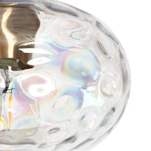 Chrysaorican 5-Light Iridescent Globe-Glass Kitchen Island Light