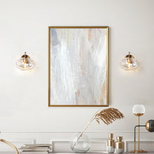 Chrysaorican 1-Light Iridescent Globe-Glass Brass Wall Sconce