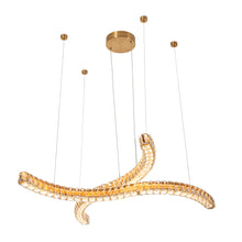 Metorcalipia 2-Light 35" Glam Brass LED Kitchen Island Light