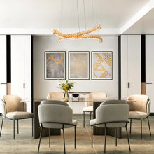 Metorcalipia 2-Light 35" Glam Brass LED Kitchen Island Light