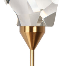 Lucivagus 1-Light Glam Brass LED Wall Sconce