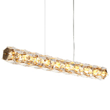 Viniculture 1-Light 36" Glam Brass Linear LED Kitchen Island Light