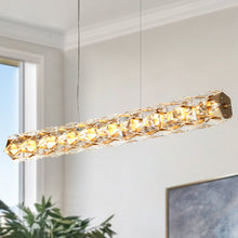 Viniculture 1-Light 36" Glam Brass Linear LED Kitchen Island Light