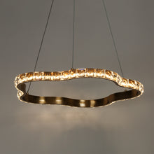 Deslumbrante 1-Light 20" Glam Brass Circle LED Chandelier