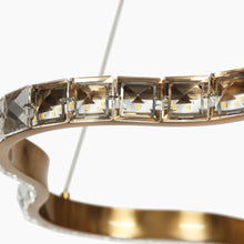 Deslumbrante 1-Light 20" Glam Brass Circle LED Chandelier