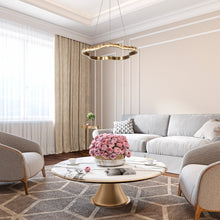 Deslumbrante 1-Light 20" Glam Brass Circle LED Chandelier