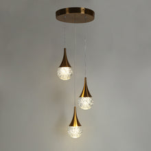 Dandelion 3-Light 10" Glam Brass Cluster LED Chandelier