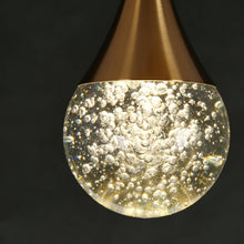 Dandelion 3-Light 10" Glam Brass Cluster LED Chandelier