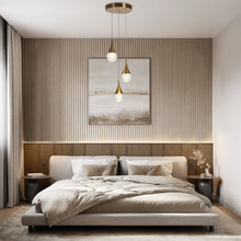 Dandelion 3-Light 10" Glam Brass Cluster LED Chandelier