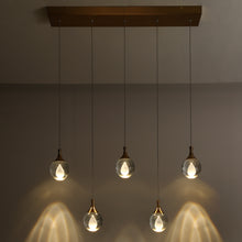 Dsenlupor 5-Light 30" Modern Brass LED Kitchen Island Light