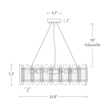 Noctiflorous 6-Light 25" Glam Black and Brass Drum Chandelier