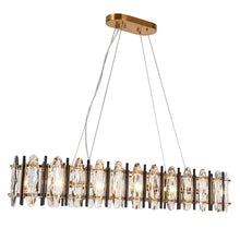 Noctiflorous 5-Light 41" Glam Rectangle LED Kitchen Island Light