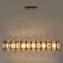 Noctiflorous 5-Light 41" Glam Rectangle LED Kitchen Island Light