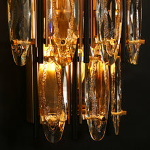 Noctiflorous 1-Light Modern Brass Crystal LED Wall Sconce
