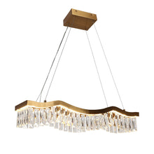 Thelonious 1-Light 33.5" Glam Brass Gold LED Chandelier