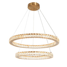 Metorcalipia 2-Light 30" Glam Brass LED Chandelier