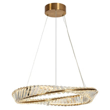 Sculpin 1-Light 24" Modern Brass Oval LED Chandeliers