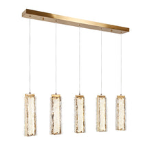 Iatreia 5-Light 39" Glam Brass Cluster LED Kitchen Island Light