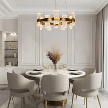 Euromos 24-Light 31" Glam Brass Wagon Wheel LED Chandelier