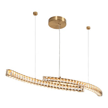 Vaquita 2-Light 51" Glam Brass Linear LED Kitchen Island Light