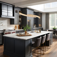 Vaquita 2-Light 51" Glam Brass Linear LED Kitchen Island Light