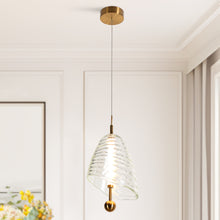 Penstemon 1-Light 9" Modern Bell Glass LED Pendant Light