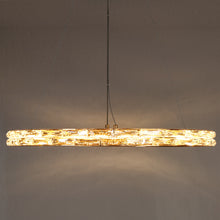 SLEDeifyra 1-Light 28" Glam Brass Circle Crystal LED Chandelier