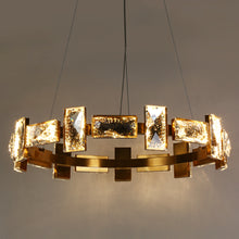 Sinsoledad 1-Light 26" Modern Brass Wagon Wheel LED Chandelier